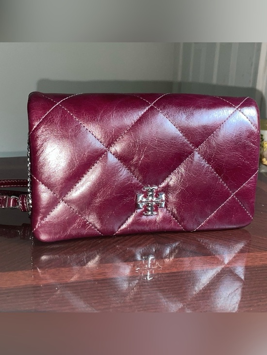 Tory Burch Handbags - Tory Burch Quilted Leather Continental Wallet - Burgundy